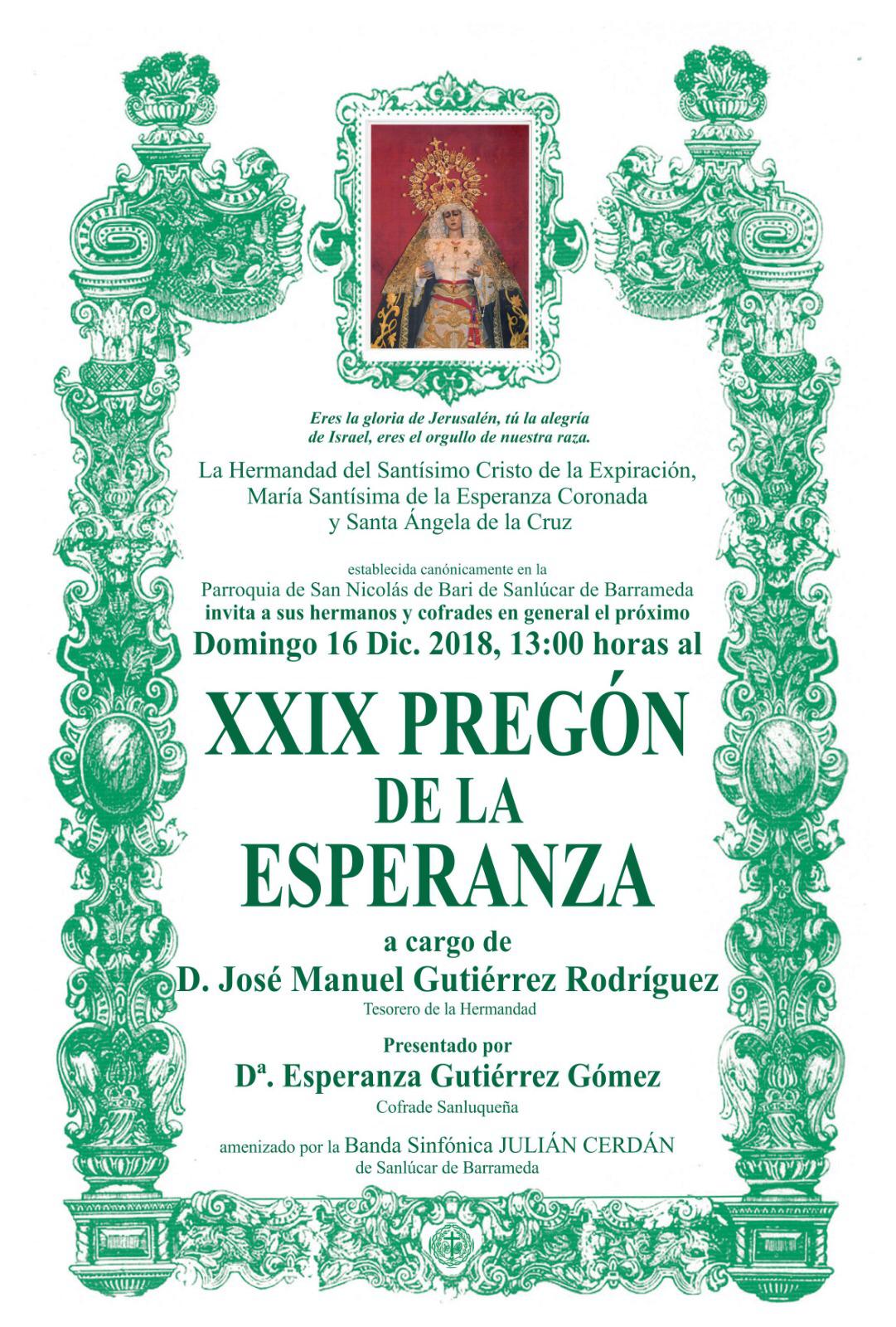 Pregn a Mara Santsima de la Esperanza Coronada